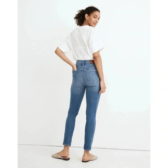 Madewell NEW!! 10” High Rise Skinny Crop Jeans Size 27 - Picture 2 of 12